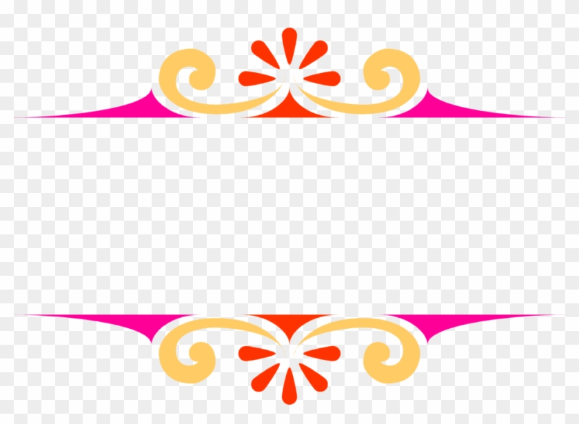 Colorful Corner Border Design Png - Border Design Colorful Png Clipart #250419