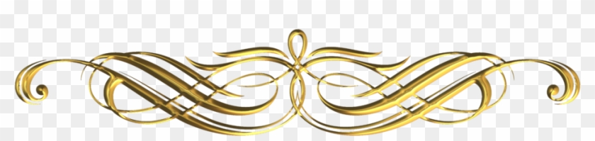 1024 X 566 47 - Golden Decorative Line Png Clipart #250454