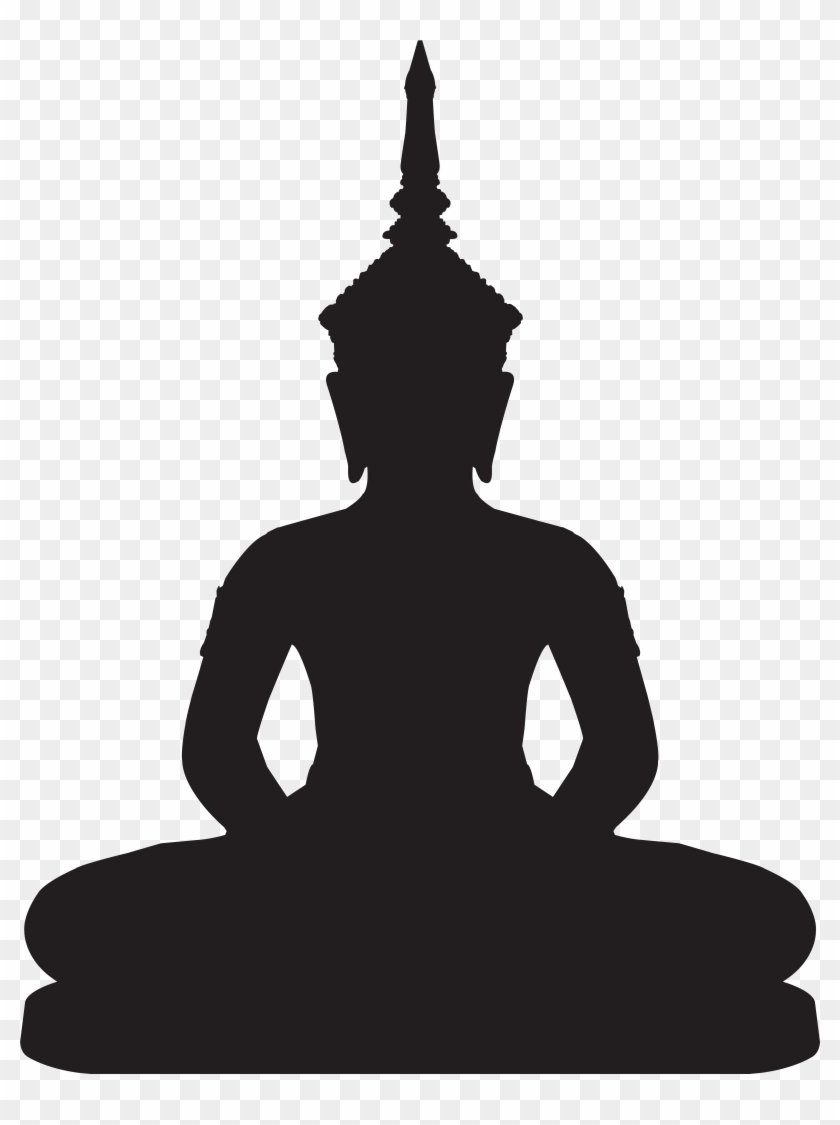 Buddha Statue Silhouette Png Clip Art Transparent Png