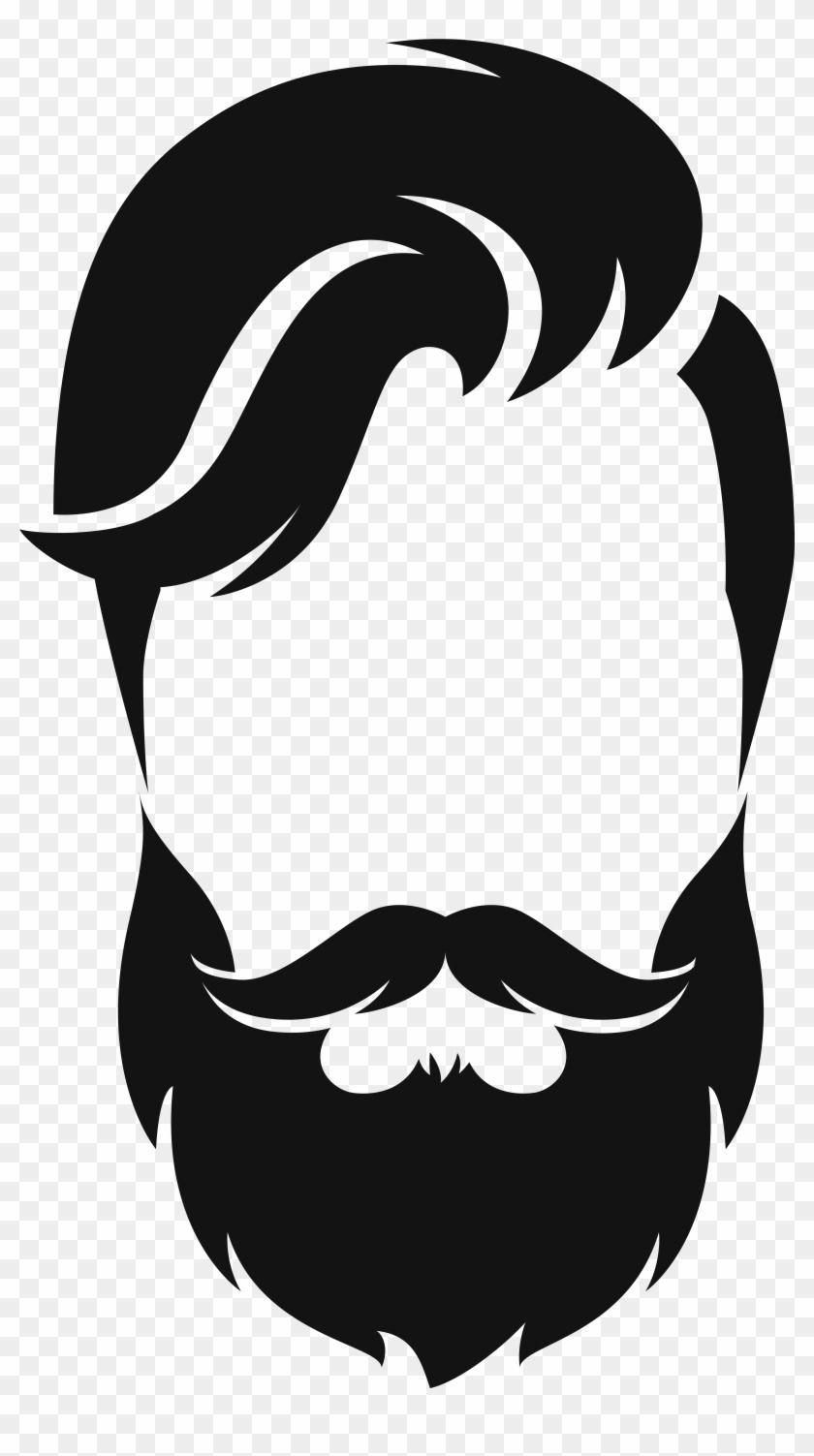 Clip Art Freeuse Download Clipart Beard - Hair Man Vector - Png Download
