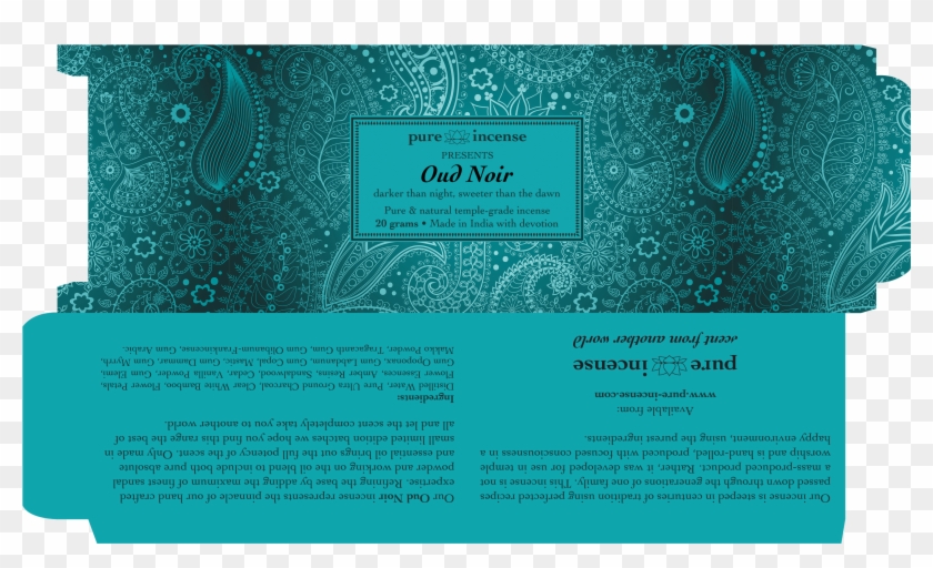 Elegant And Eastern Box Design For My Favourite Incense - Brochure Clipart