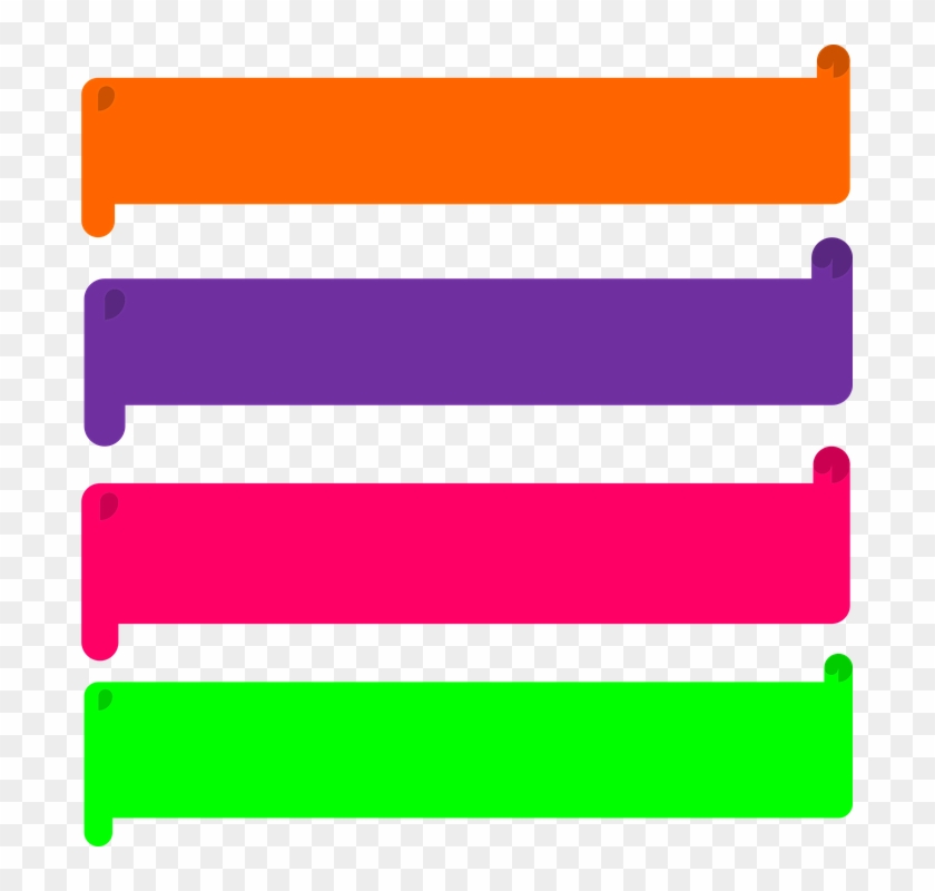 Banner Scroll Design Png - Template Png Clipart