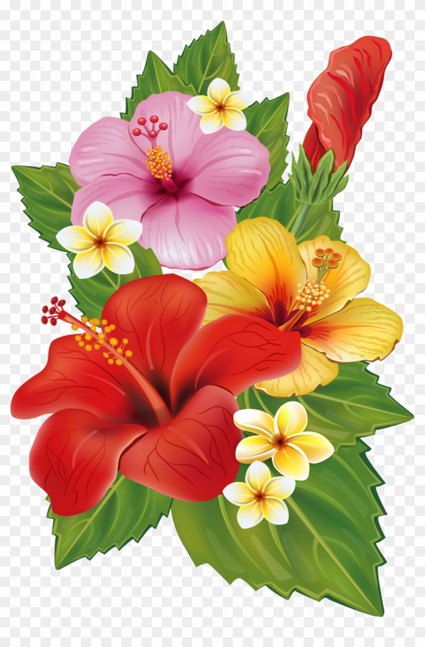 Lily Clipart Red Tropical Flower - Hibiscus Cross Stitch Pattern - Png Download