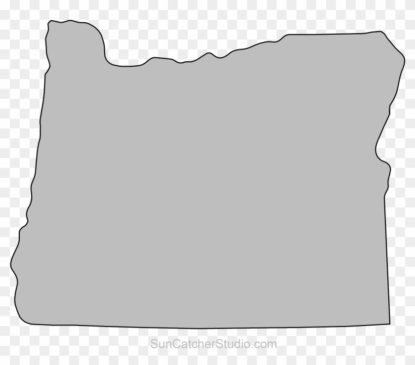 Oregon Outline, Map Outline, State Outline, Oregon - Oregon Map Shape Png Clipart #252552