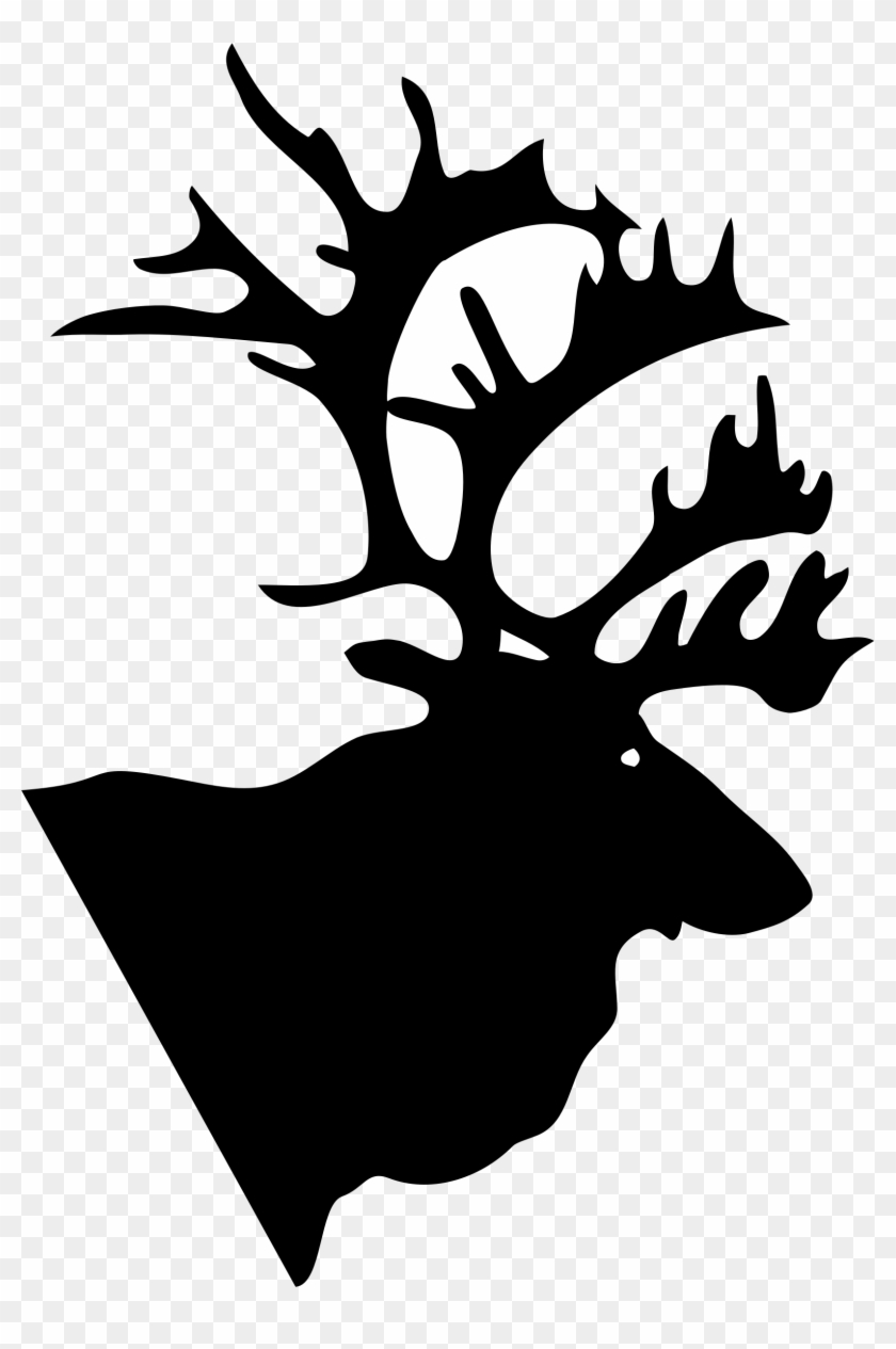 Reindeer Antler Gray Wolf Elk - Clipart Caribou - Png Download