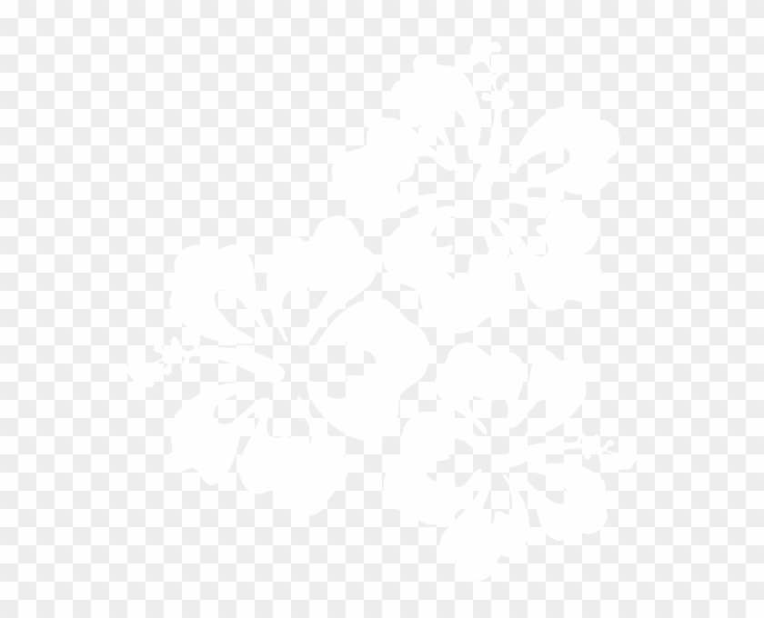 White Hibiscus Flowers Clip Art At Clker - White Hibiscus Clip Art - Png Download