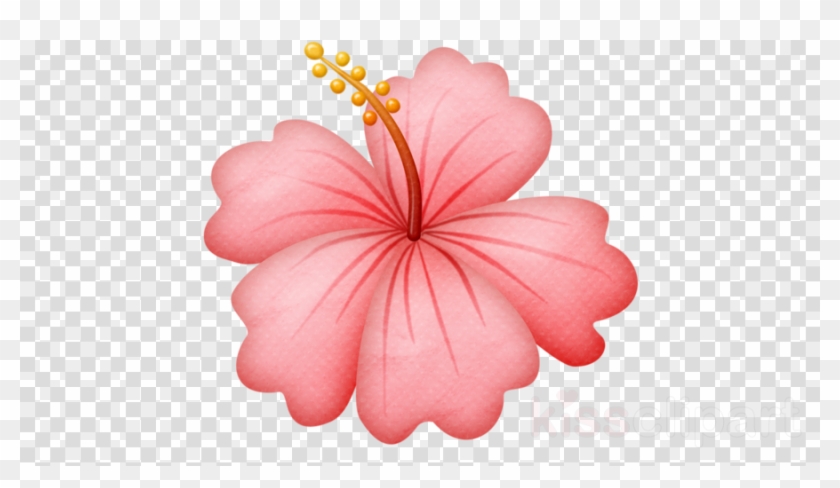 Hawaiian Flowers Png Clipart Hawaii Flower Clip Art - Clipart Black And White Mandala Simple Transparent Png