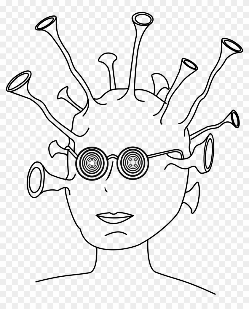 This Free Icons Png Design Of Alien With Glasses Clipart