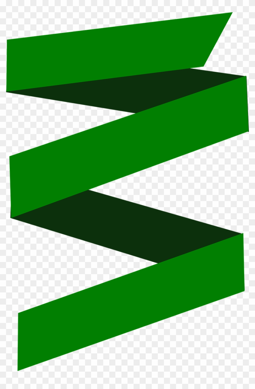 Green Ribbon Banner Fita Banner Verde Png Clipart 253129 Pikpng
