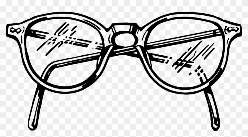 Spectacles Png Free Library - Glasses Drawing Transparent Clipart