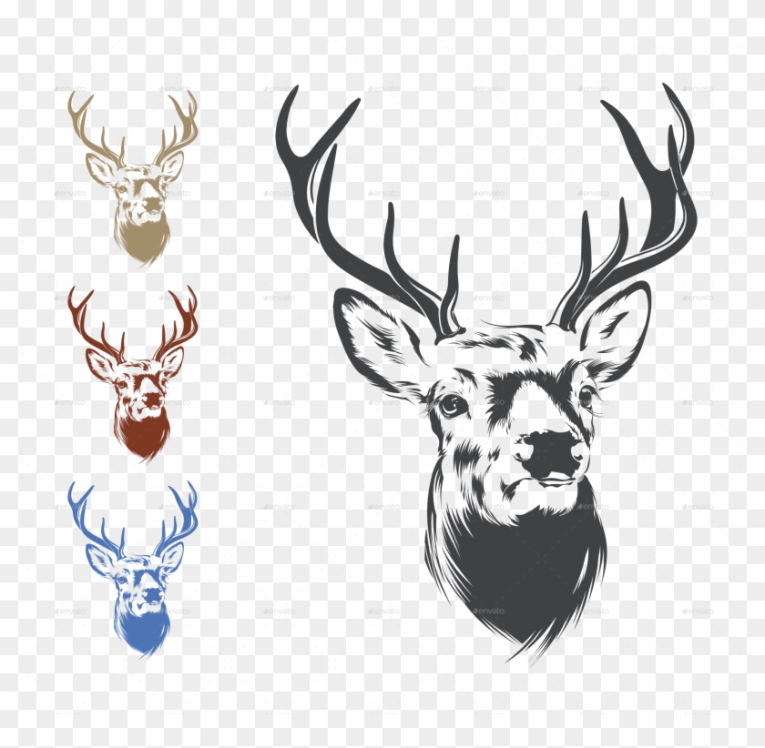 Deer Head Png Image - Transparent Background Deer Head Clipart #253266