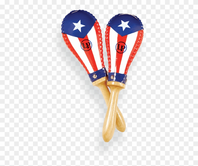 Latin Percussion Salsa Rawhide Puerto Rican Flag Maracas - Maracas Puerto Rico Clipart #253352