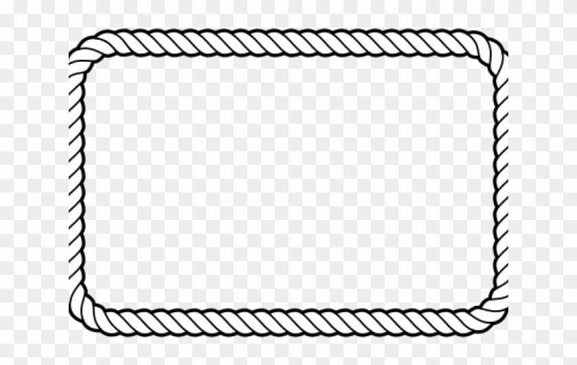 Rectangle Outline Cliparts - Boarder Rope Clipart Border - Png Download #253378