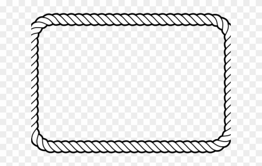 Rectangle Outline Cliparts - Boarder Rope Clipart Border - Png Download