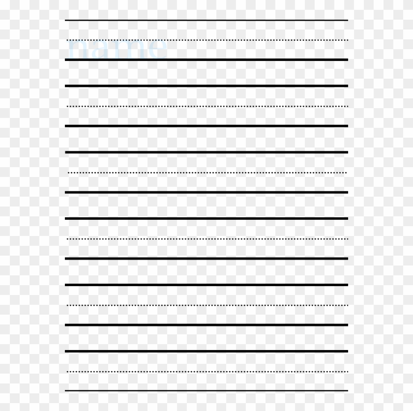 Number Names Worksheets Kinder Writing Paper - Preschool Writing Paper Png Clipart #253560