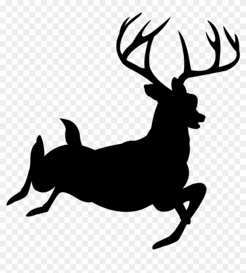 Deer Clipart Clear Background - Hunting Silhouette Cake - Png Download #253879