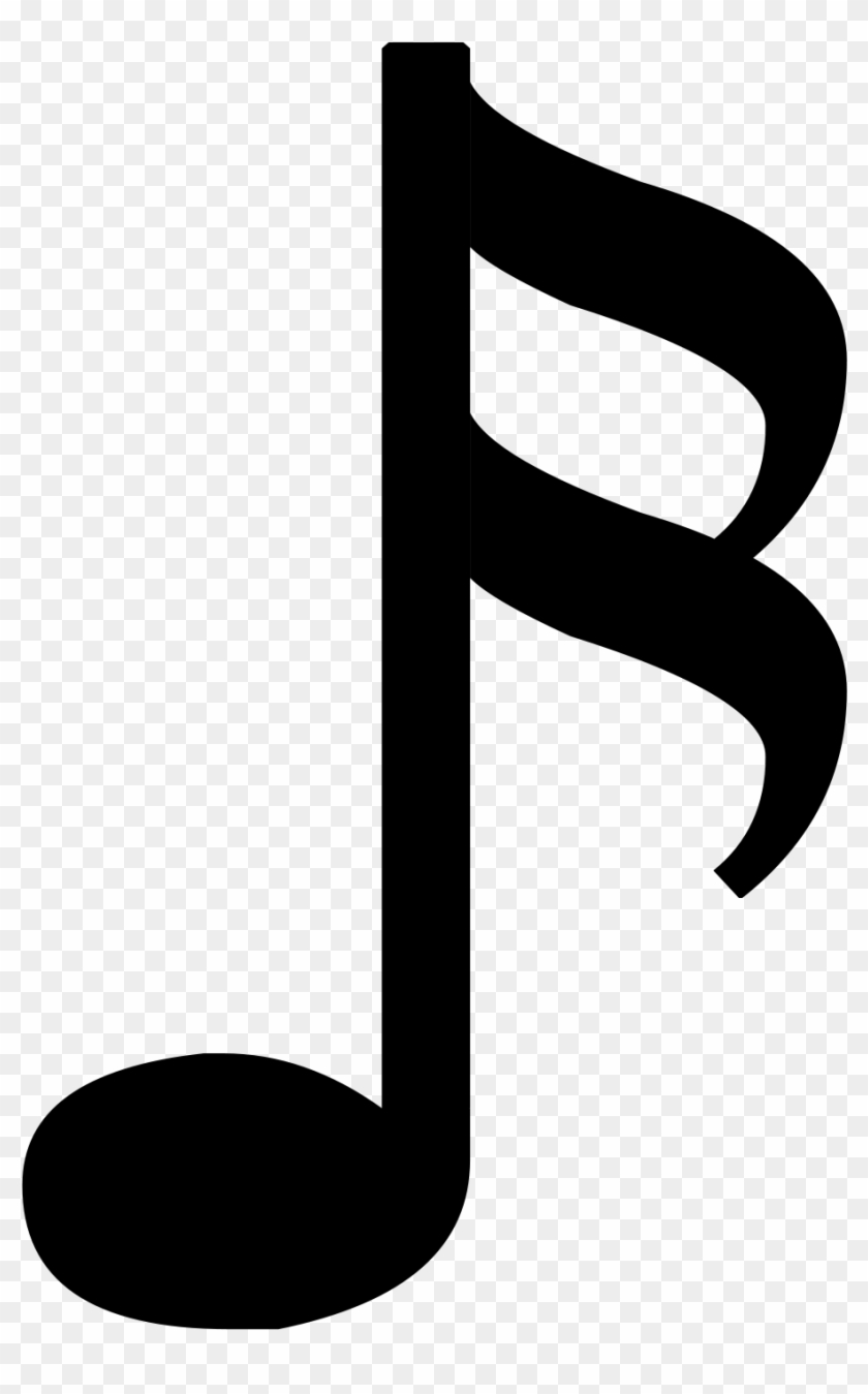 1-16 Note Semiquaver - 1 8 Music Note Clipart