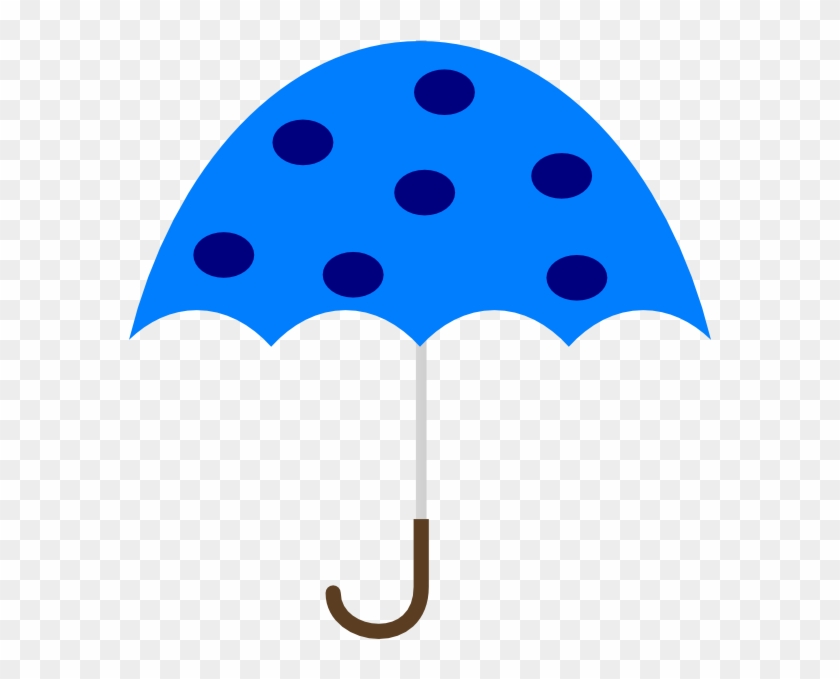 Polka Dot Umbrella Clip Art - Polka Dot Umbrella Clipart - Png Download