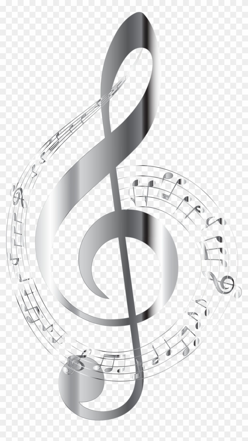 This Free Icons Png Design Of Chrome Musical Notes Clipart
