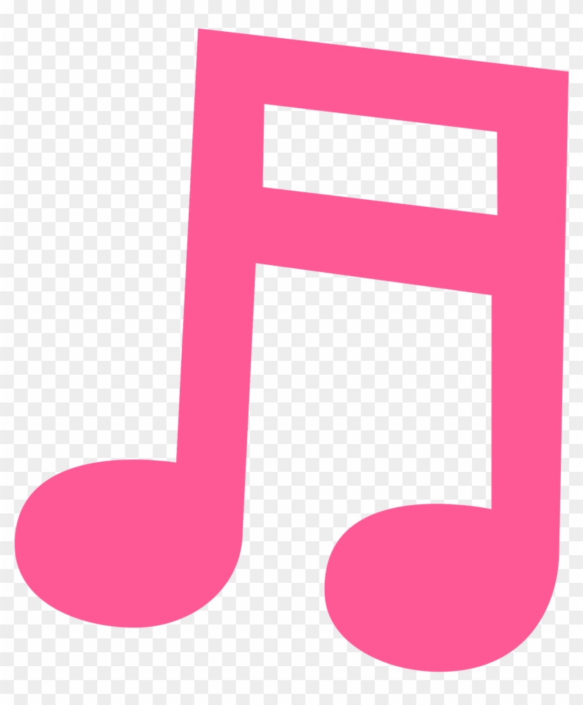 Pink Clipart Music Note - Png Download #254780