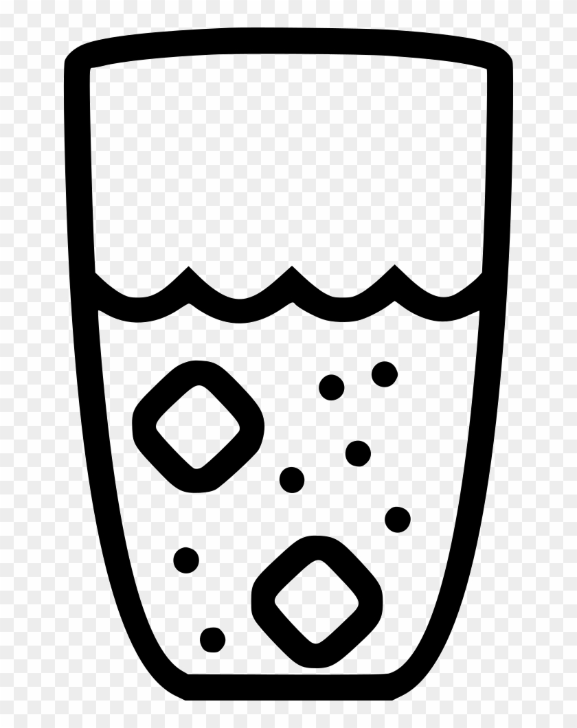 Glass Of Water Comments - Hot And Cold Black And White Clipart - Png Download