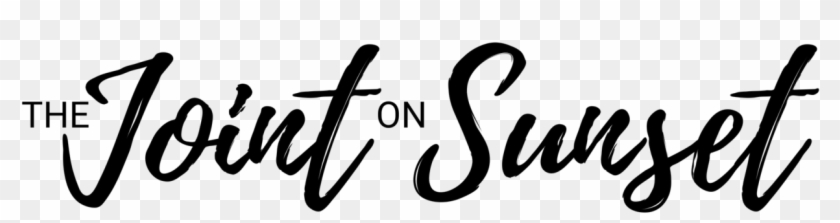 The Joint On Sunset - Calligraphy Clipart