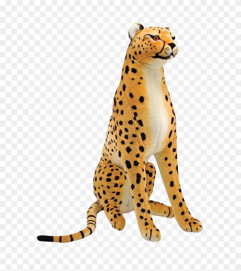 Sitting Cheetah Png Image Background - Melissa And Doug Stuffed Animals Clipart