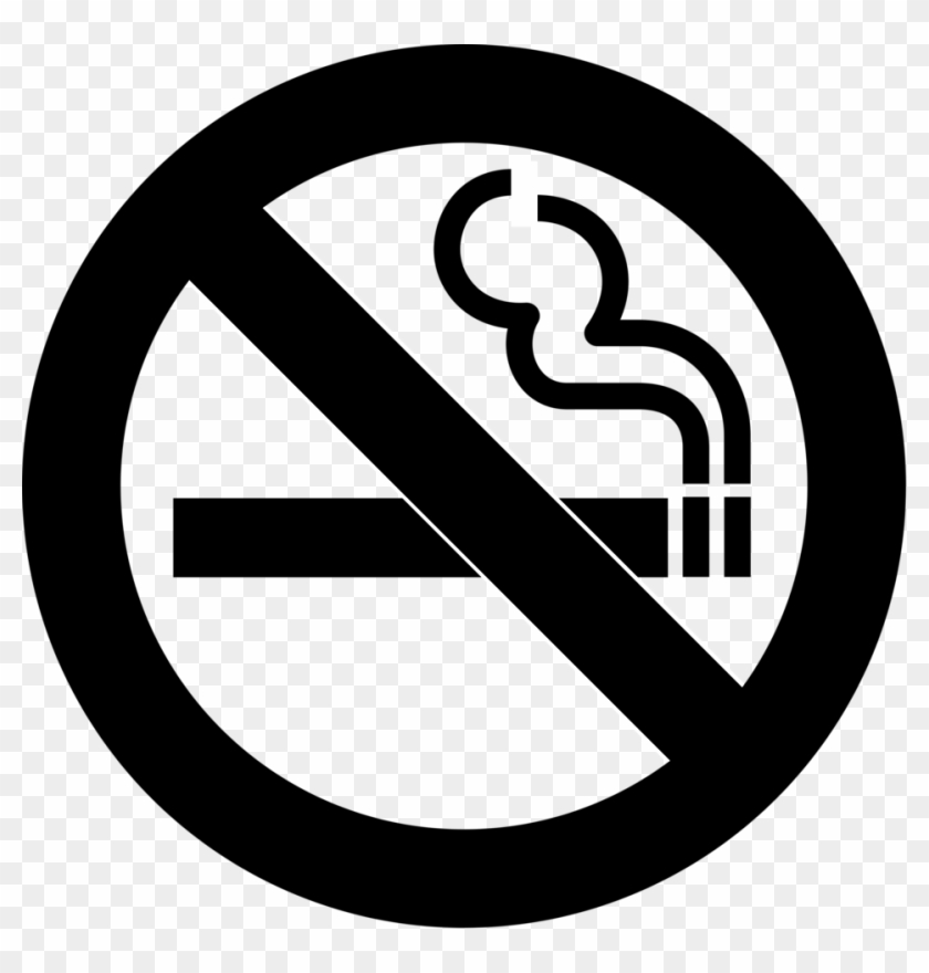 Smoking - No Smoking Black And White Clipart