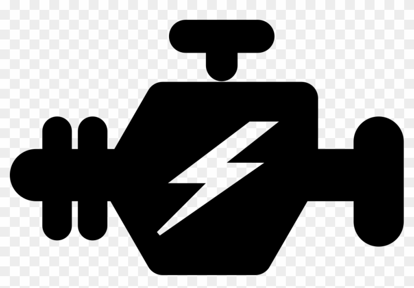 Engine With Lighting Bolt Comments Clipart