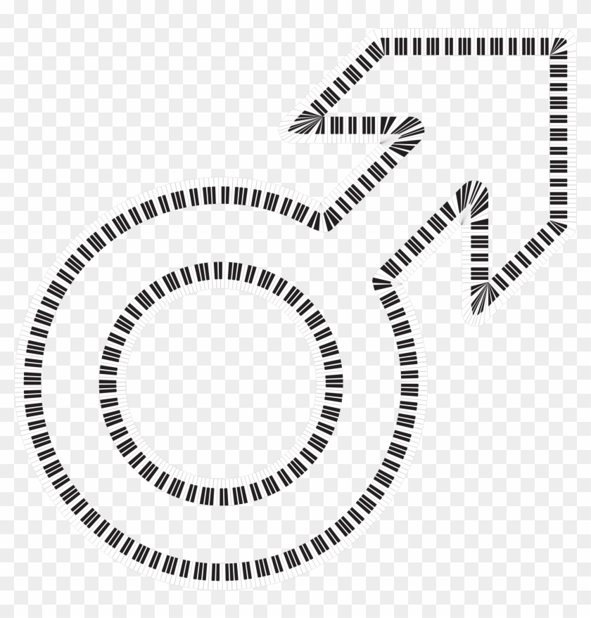 This Free Icons Png Design Of Male Symbol Piano Keys Clipart