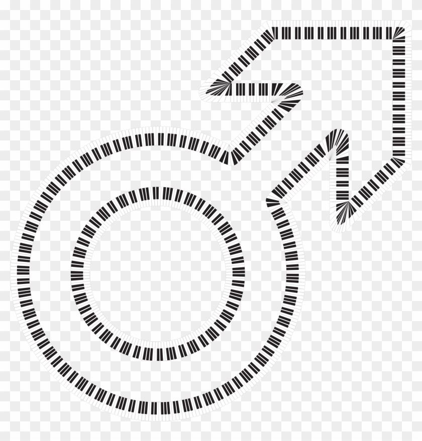 This Free Icons Png Design Of Male Symbol Piano Keys Clipart #256066