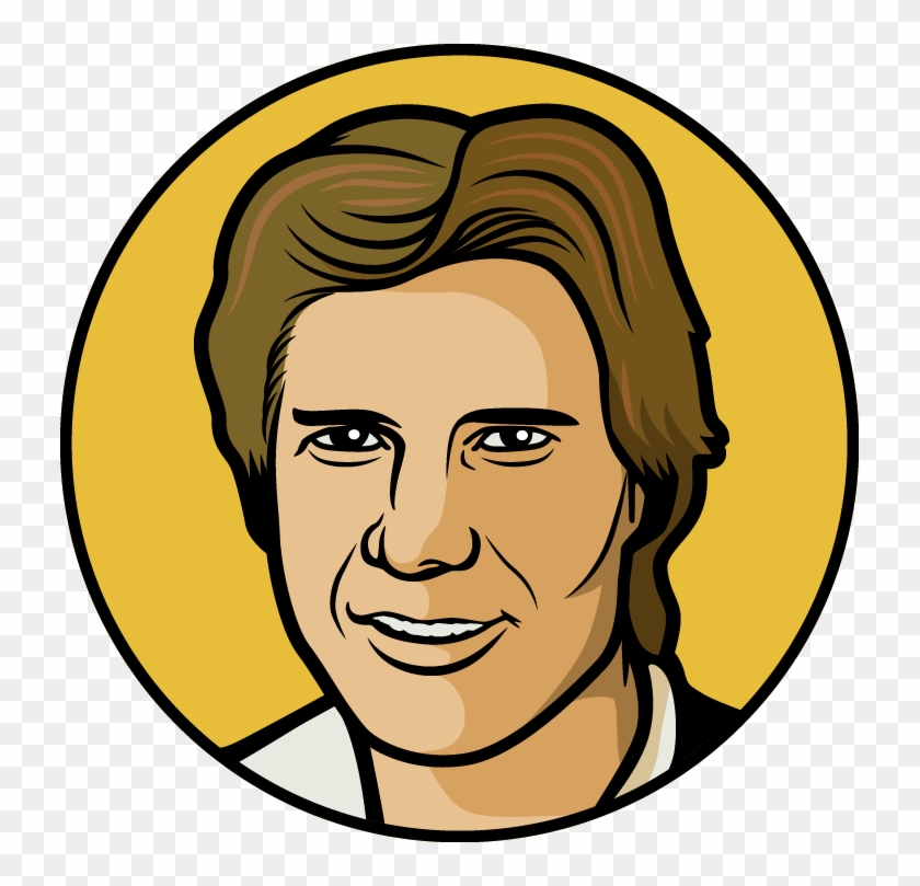 Power Forward - Draw Han Solo Easy Step Clipart #256073