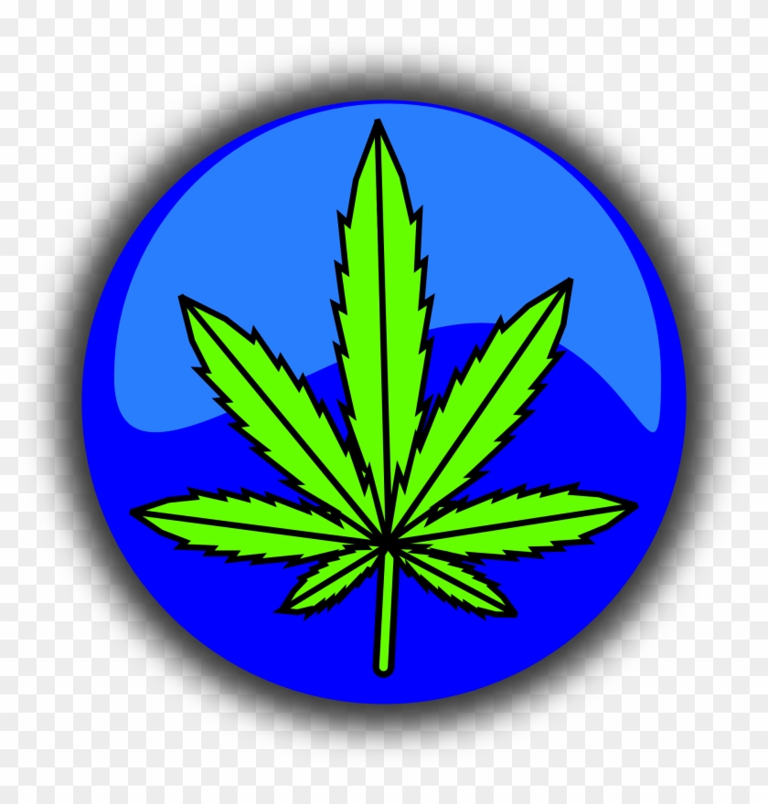 Cannabis, Marijuana, Leaf, Symbol, Icon, Drug, Weed - Cannabis Clipart #256096