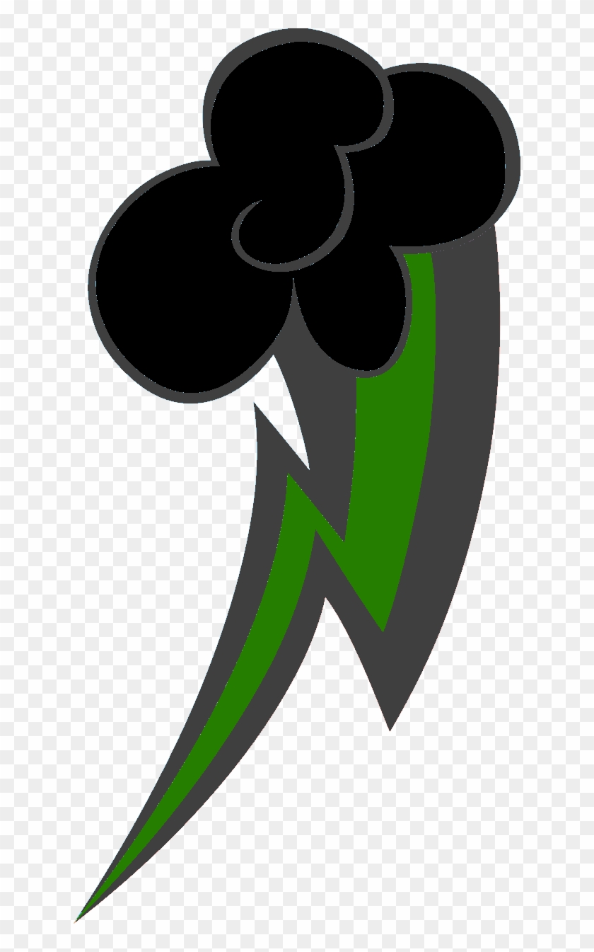 Green Lightning Bolt Png - Cutie Mark Lightning Rainbow Music Clipart