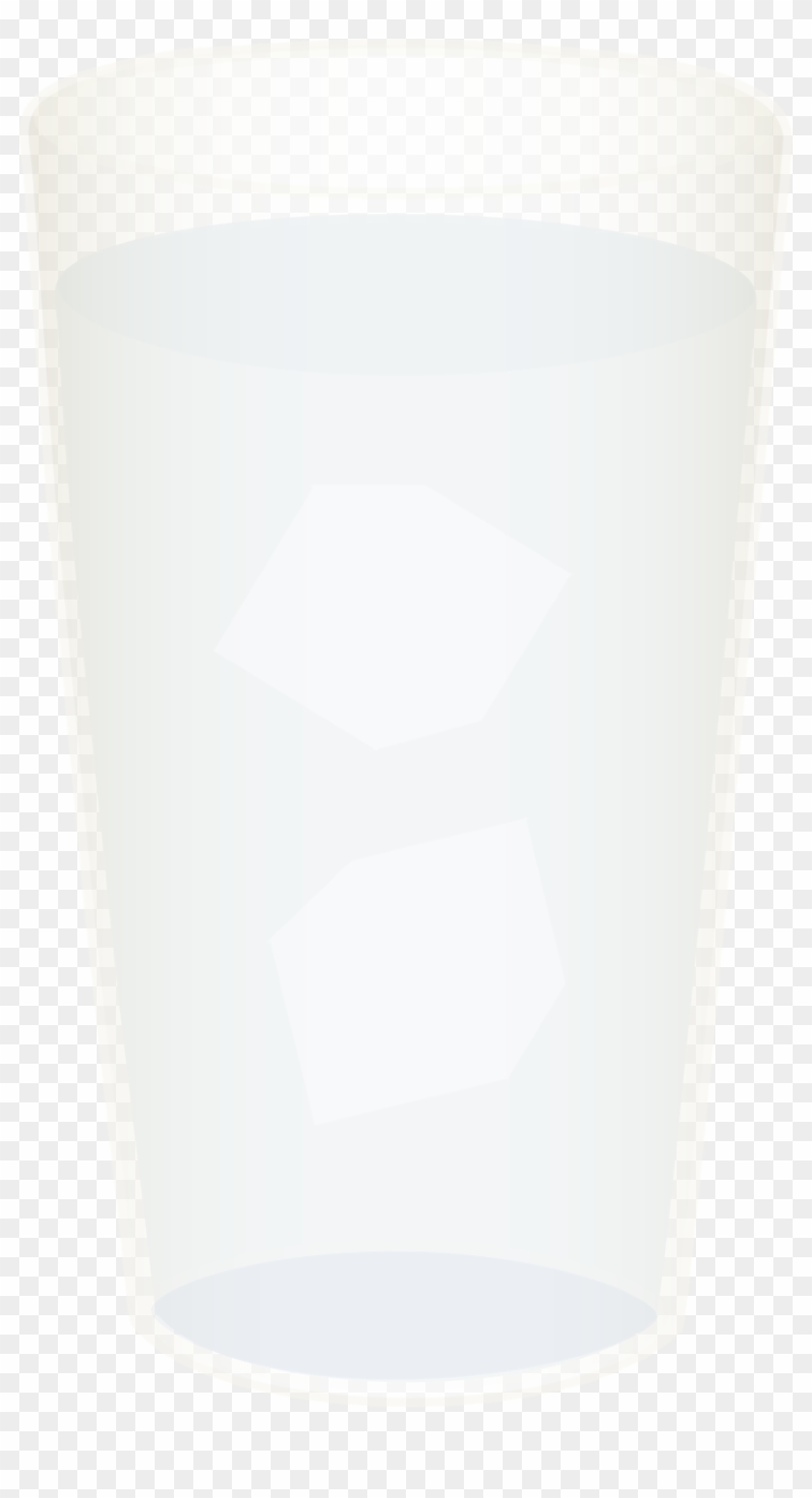 Glass Of Water With Ice Cubes Free Clip Art - Lampshade - Png Download #256228