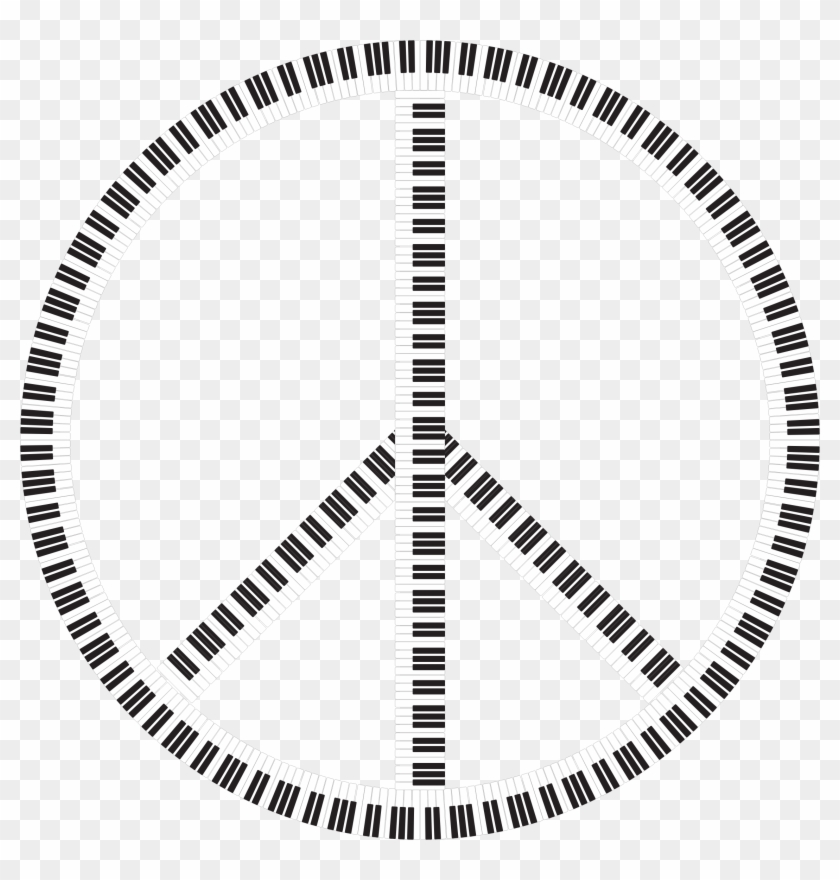 This Free Icons Png Design Of Peace Sign Piano Keys Clipart