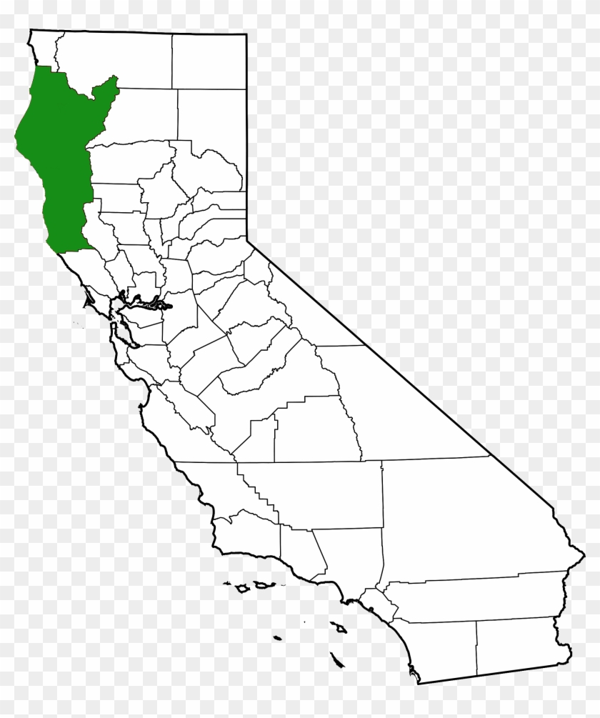 Emerald Triangle - Los Angeles On State Map Clipart