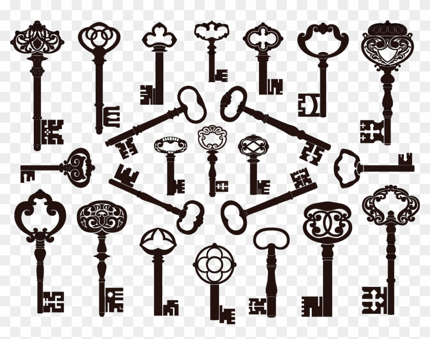 Vintage Key Png Free - Vintage Key Vector Free Clipart
