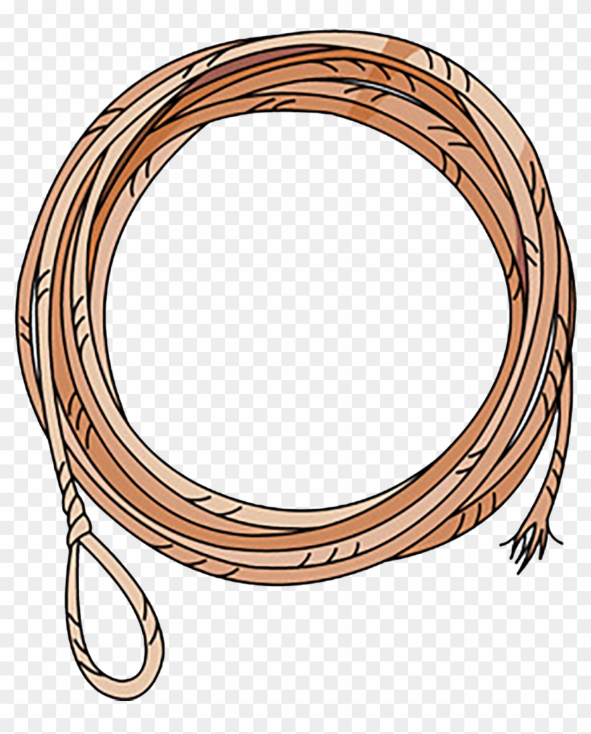 Rope Cartoon Clip Art Cowboy Transprent Png - Wire Transparent Png #256670
