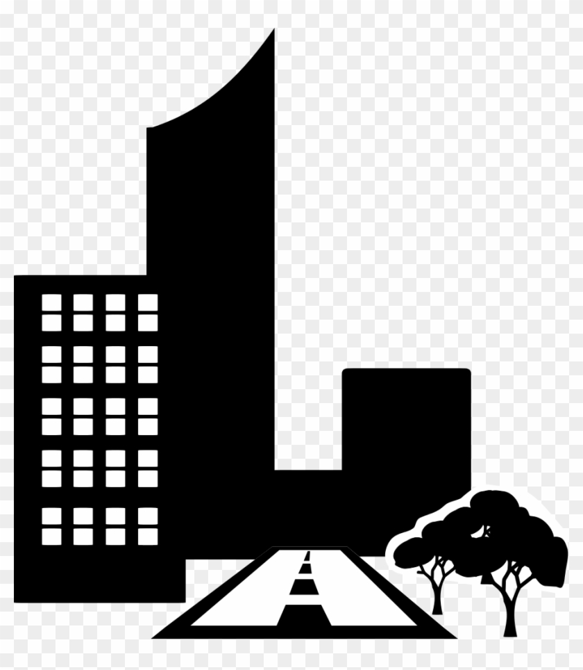 File - City Silhouette - Svg - City Pictogram Png Clipart