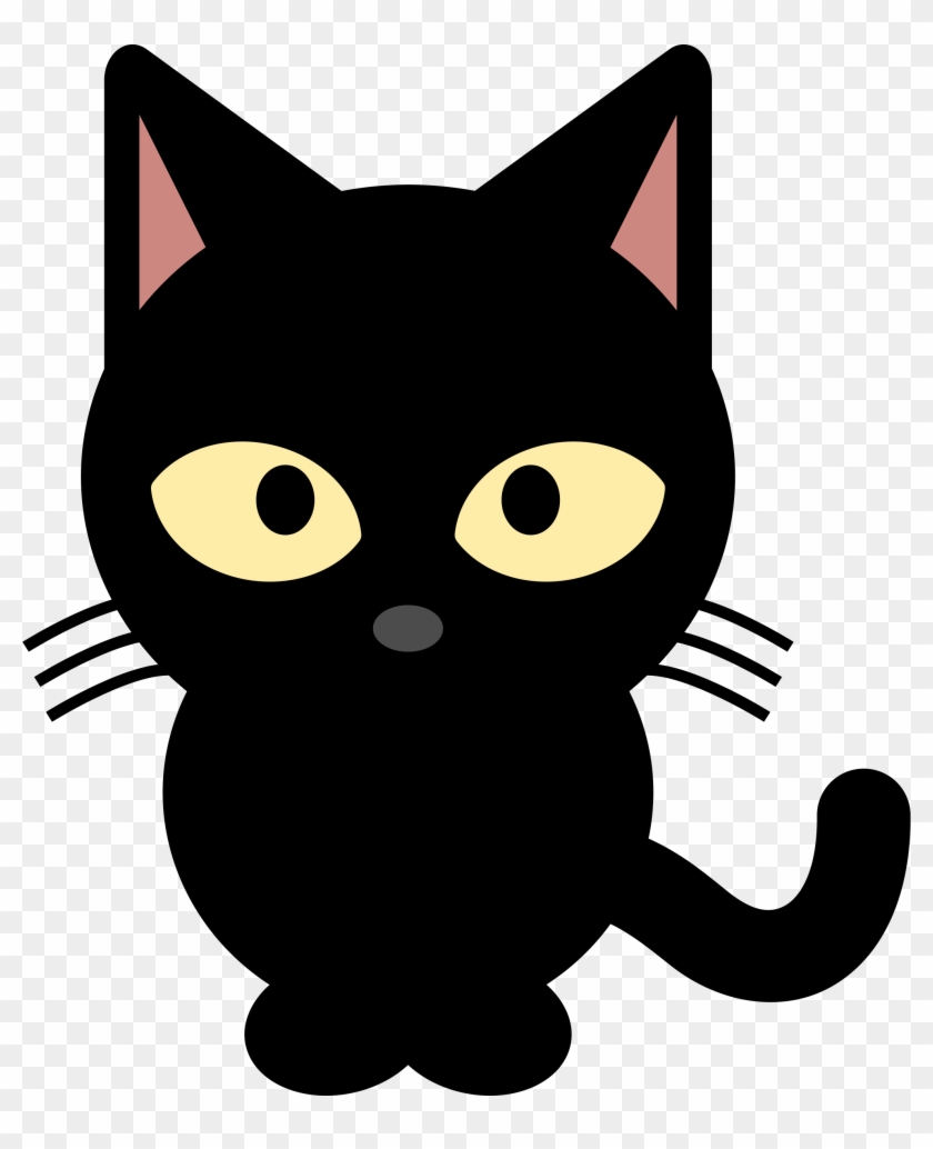 Black Cat Hd Photos Clipart - Cute Black Cat Clipart - Png Download #258182