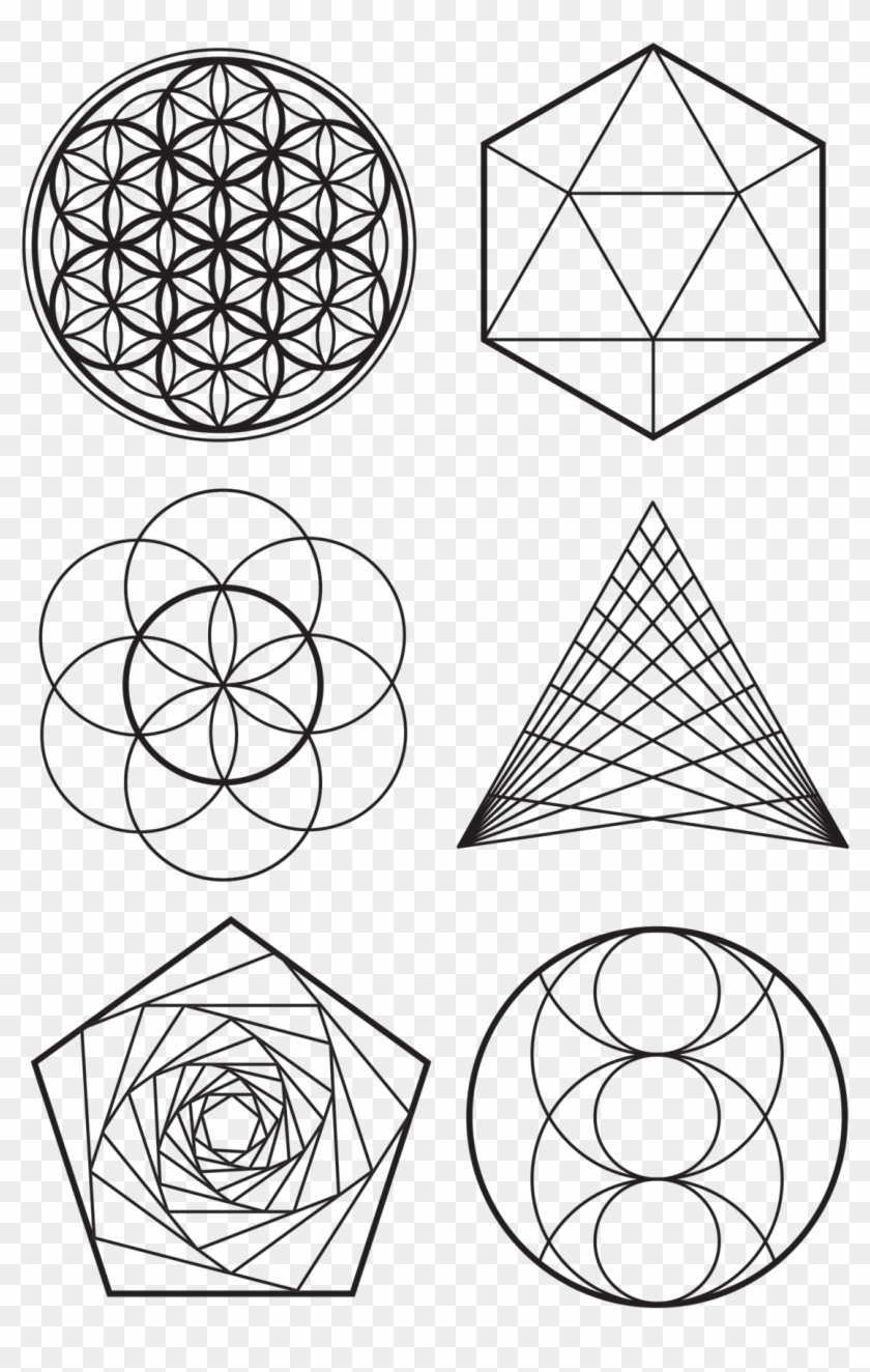 Sacred Geometry Sheet - Sacred Geometry Clipart