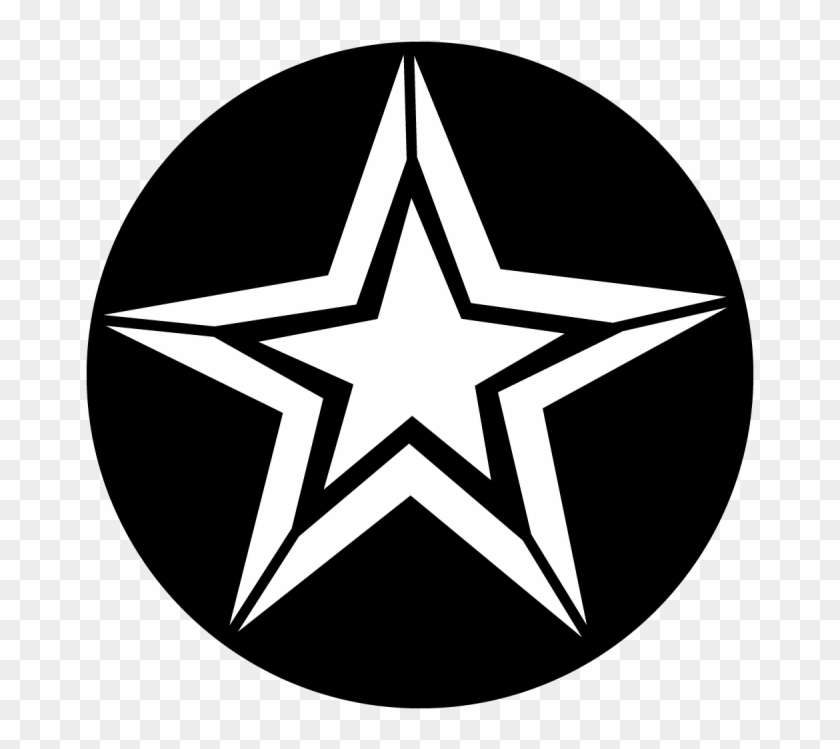 Star With Outline - Us Army Girlfriend Sticker Clipart
