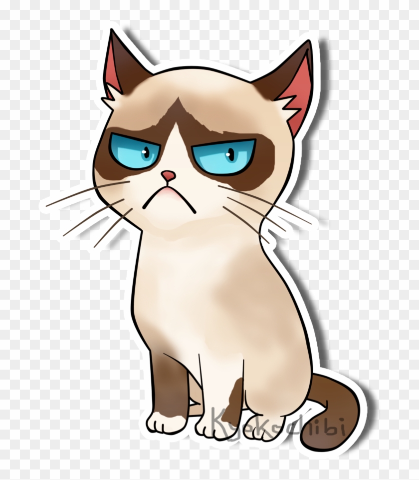 Grumpy Cat , Png Download - Domestic Short-haired Cat Clipart