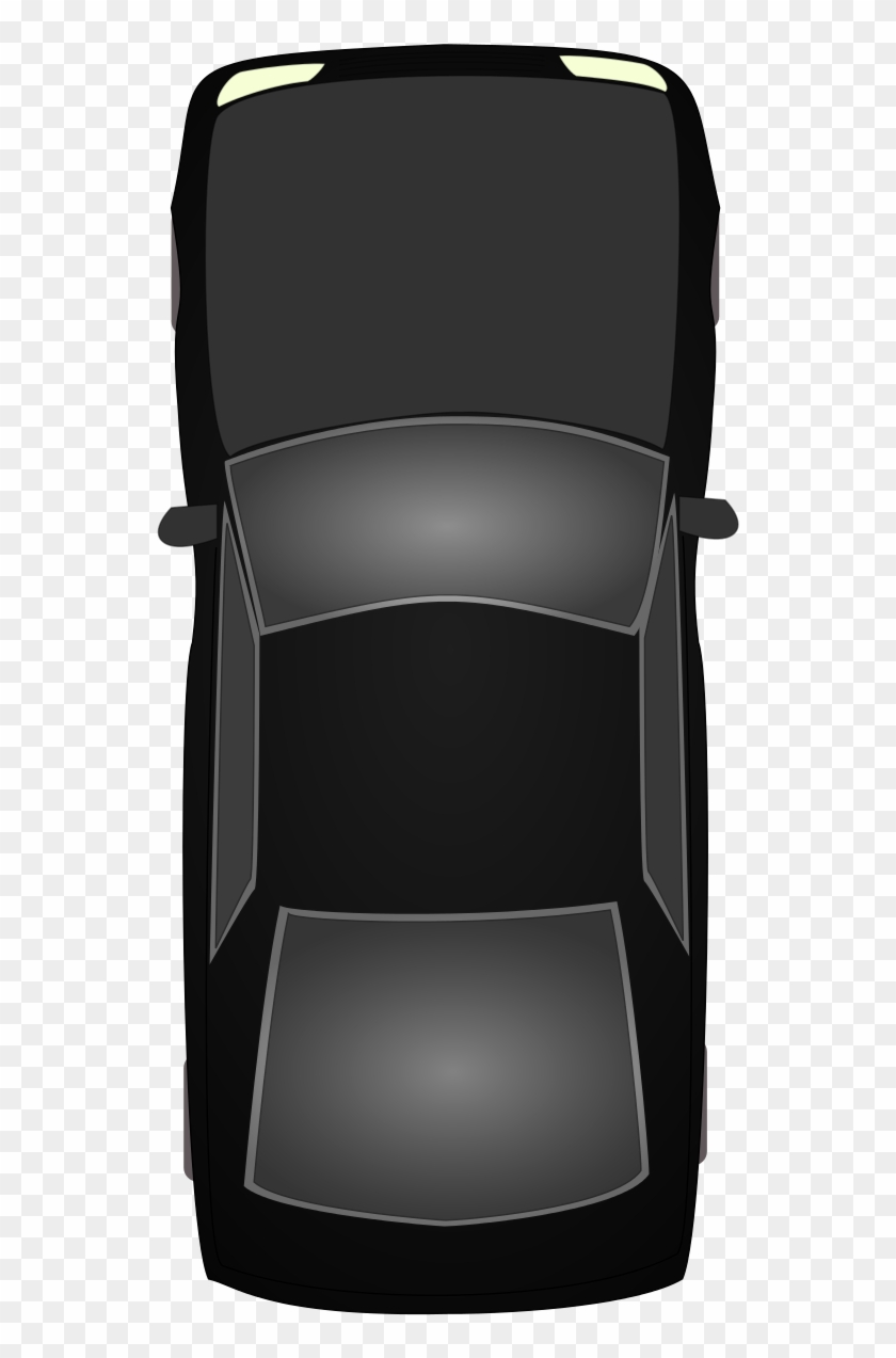 Black And White Car Icons Png Free And Backgrounds - Top View Of Car Png Clipart #258339