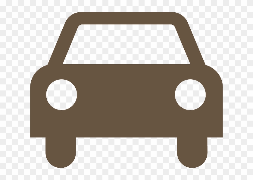 Car Silhouette Front Symbol Sign Icon Vehicle Clipart - Taxi Symbol - Png Download #258396