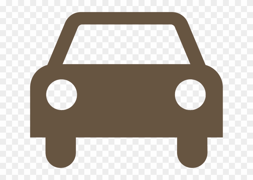 Car Silhouette Front Symbol Sign Icon Vehicle Clipart - Taxi Symbol - Png Download