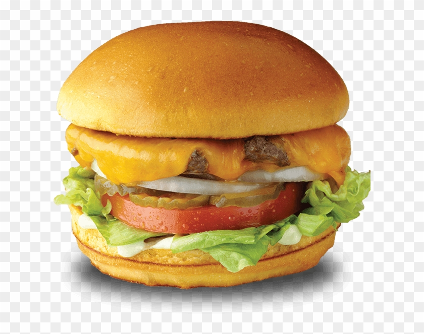 Burger With Lettuce Tomato And Onion , Png Download - Burger With Lettuce Tomato And Onion Clipart