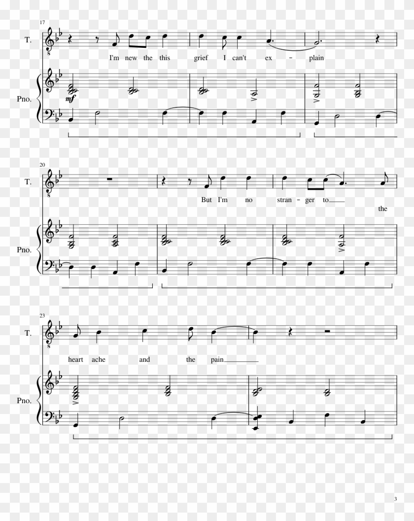 Silhouette Sheet Music Composed By Owl City 3 Of 7 - Sheet Music Clipart #258568