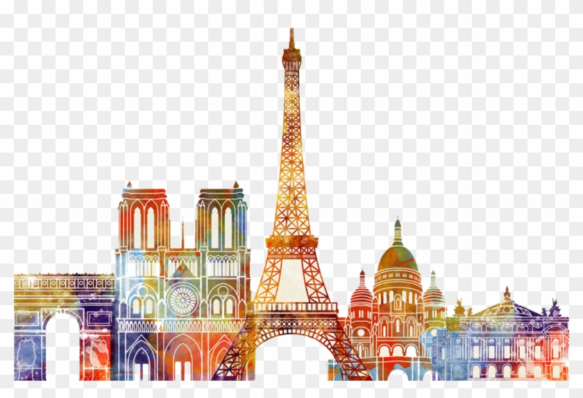 Paris Sticker - Transparent Paris City Clipart
